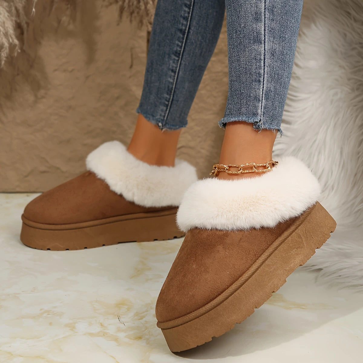 Pantubota Botin de Mujer Invierno 13 Yassne Marrón