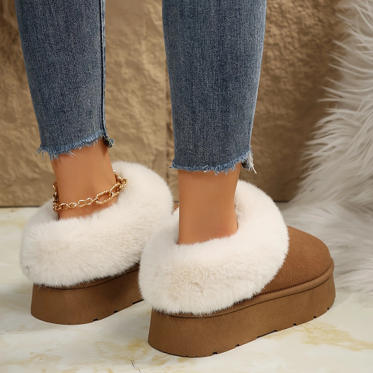 Pantubota Botin de Mujer Invierno 13 Yassne Marrón